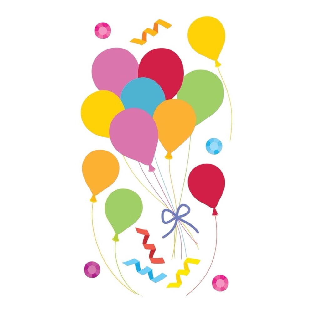 JOLEE’S BOUTIQUE DIMENSIONAL STICKERS VELLUM BALLONS - BRAND NEW
